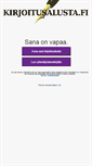 Mobile Screenshot of kirjoitusalusta.fi